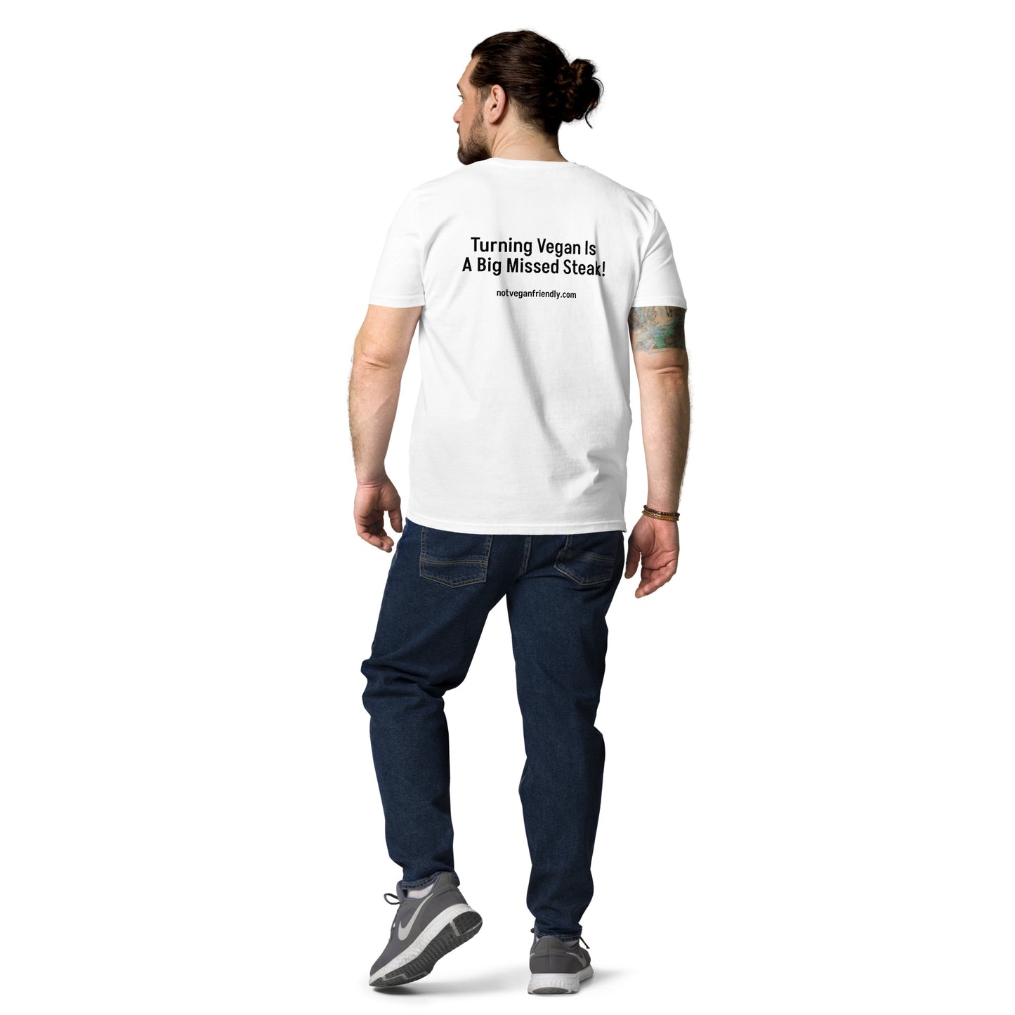 Not Vegan Friendly cotton t-shirt with Slogan